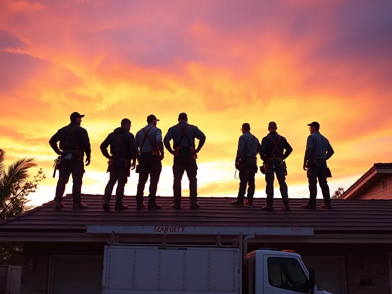 Springfield roofing company team installing durable metal roof on home